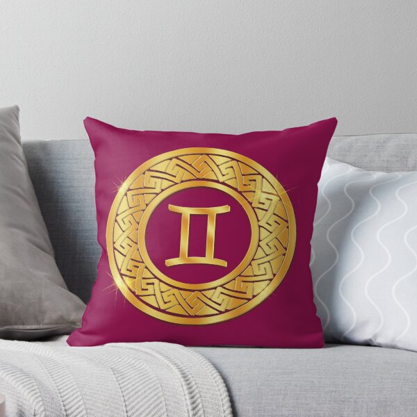Item preview, Gold Gemini Air Zodiac Medallion (Berry) designed and sold by Art-PraveenRai.