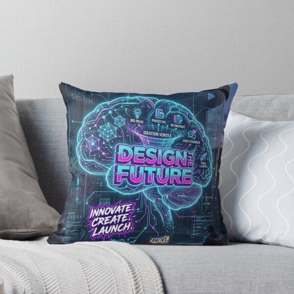 Item preview, Design The Future - Neon Cyberpunk Lightbulb Studio Art designed and sold by Noah-Gallery.