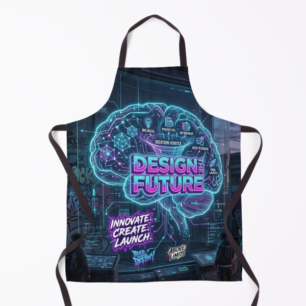 Item preview, Design The Future - Neon Cyberpunk Lightbulb Studio Art designed and sold by Noah-Gallery.