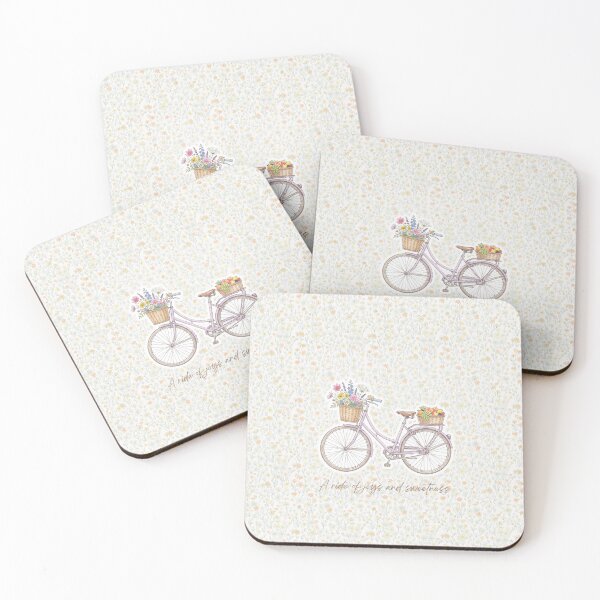 Item preview, A ride of joys and sweetness — floral bicycle illustration designed and sold by NNhu.