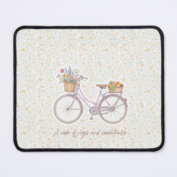 Item preview, A ride of joys and sweetness — floral bicycle illustration designed and sold by NNhu.