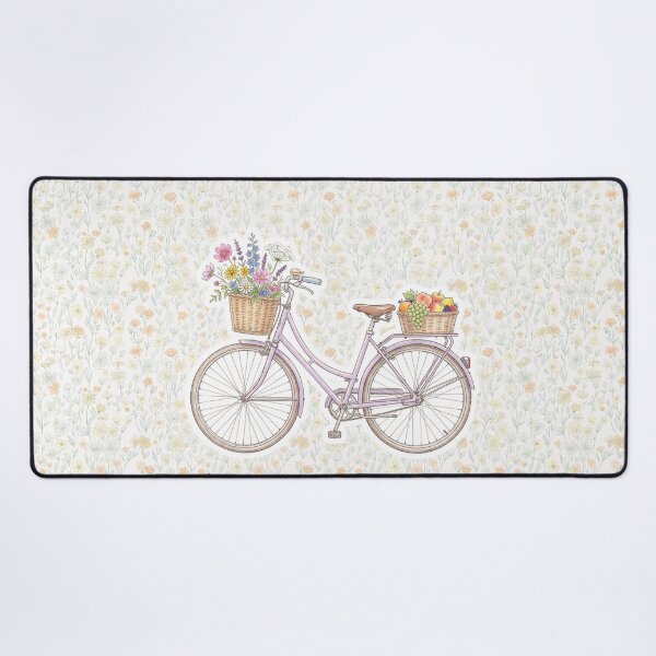 Item preview, A ride of joys and sweetness — floral bicycle illustration designed and sold by NNhu.