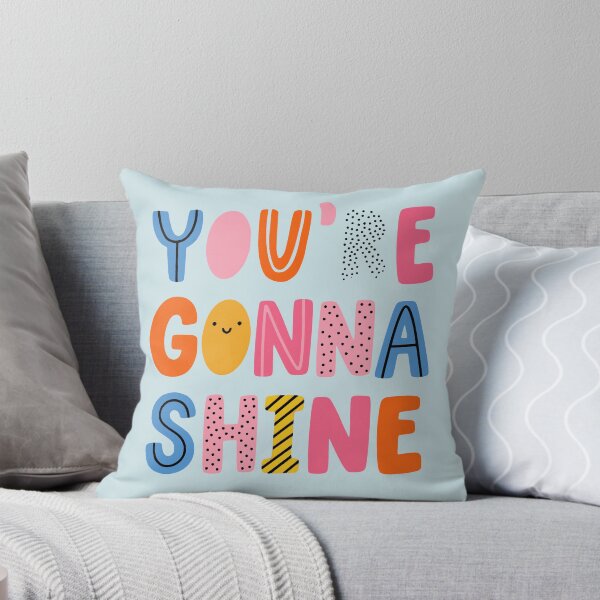 Item preview, You're Gonna Shine Motivational Quote Cute Colorful Typography designed and sold by NosandEdgy.