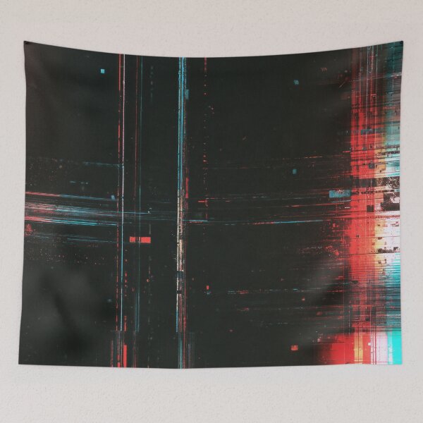 Item preview, Signal Divide – Dark Cyber Glitch designed and sold by AlfiB.