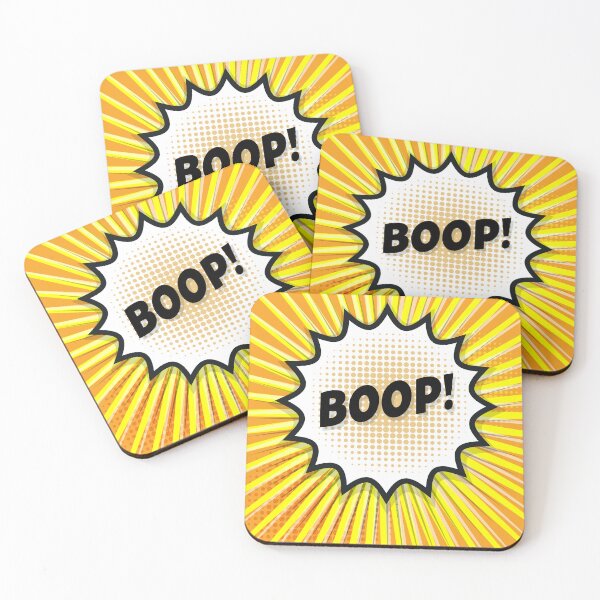 Item preview, BOOP Comic Burst Yellow Poster designed and sold by studio838.
