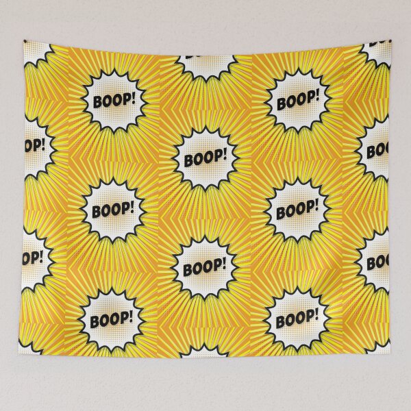 Item preview, BOOP Comic Burst Yellow Poster designed and sold by studio838.