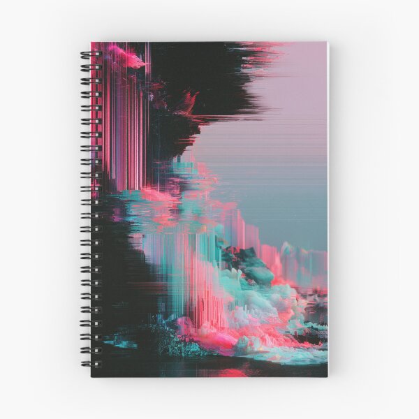 Item preview, Digital Tide – Neon Glitch Seascape designed and sold by AlfiB.