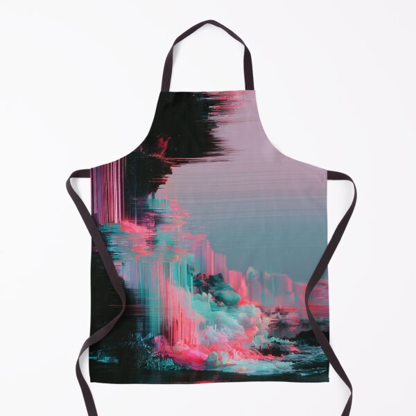 Item preview, Digital Tide – Neon Glitch Seascape designed and sold by AlfiB.