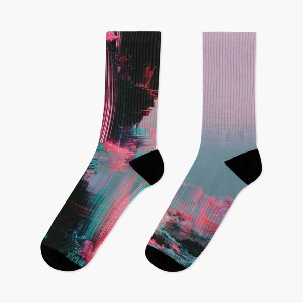 Item preview, Digital Tide – Neon Glitch Seascape designed and sold by AlfiB.