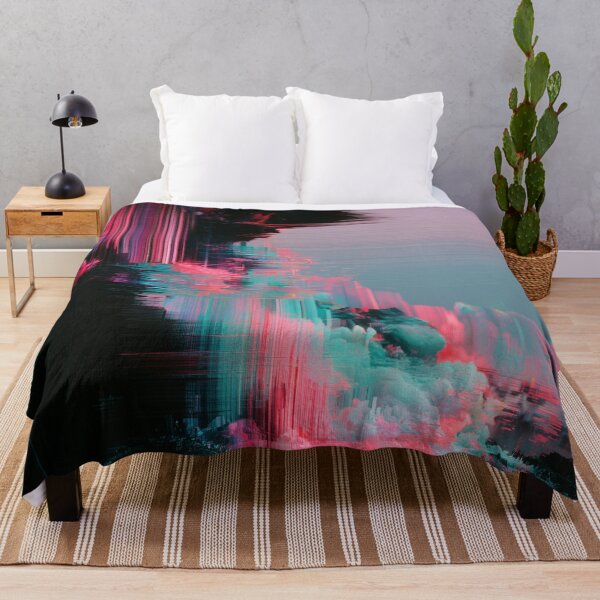 Item preview, Digital Tide – Neon Glitch Seascape designed and sold by AlfiB.