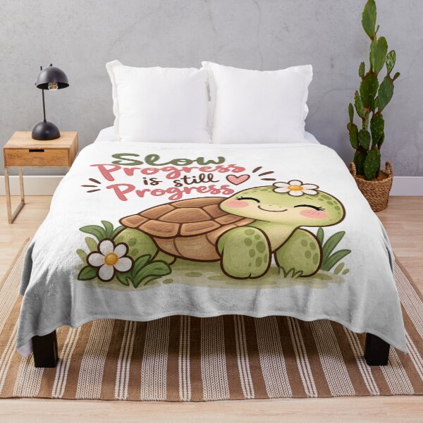 Item preview, Slow Progress Is Still Progress Cute Turtle Inspirational Quote designed and sold by StickyDelights.