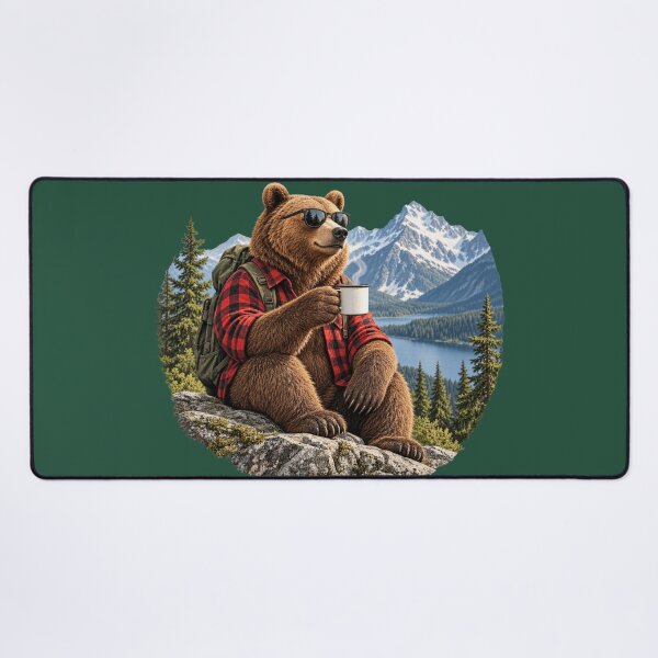 Item preview, Mountain Bear – Coffee & Outdoor Adventure designed and sold by Sasas Design.