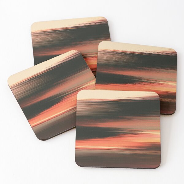 Item preview, Burnt Horizon – Abstract Glitch Lines designed and sold by AlfiB.