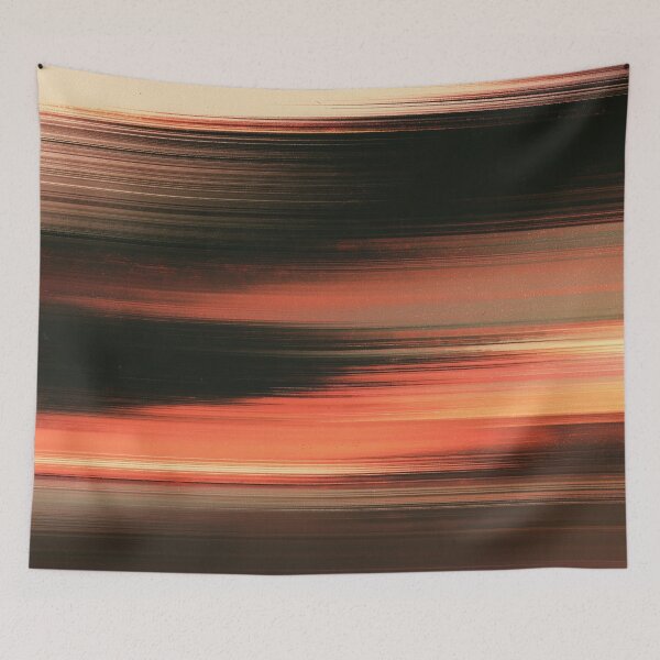 Item preview, Burnt Horizon – Abstract Glitch Lines designed and sold by AlfiB.