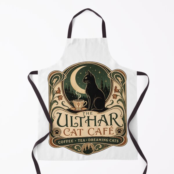 Item preview, The Ulthar Cat Café | Lovecraft Cats of Ulthar Dreamlands Vintage Art Nouveau designed and sold by Extravanganzza.