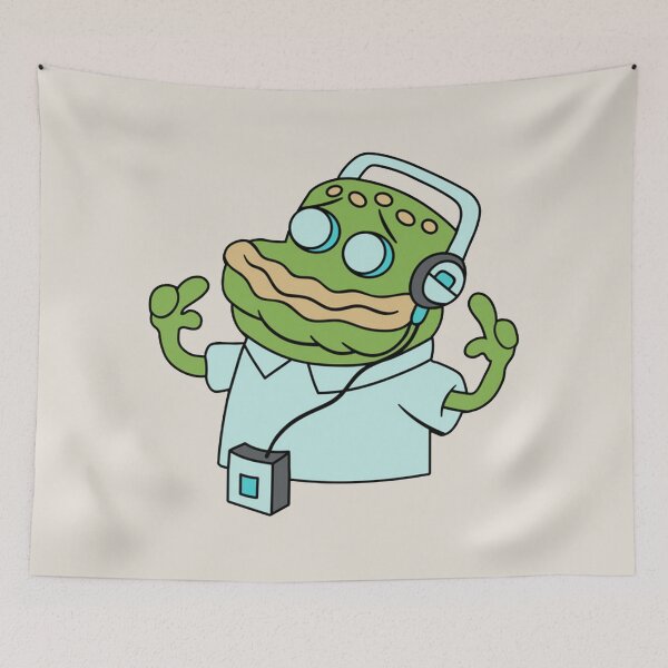 Item preview, SpongeBob Old Man Jenkins Listen to Music  designed and sold by jaxmorton963.