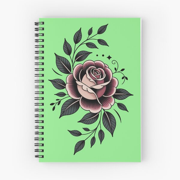 Item preview, Traditional Rose Tattoo Art - Vintage American Traditional Floral Illustration designed and sold by ART BOND.