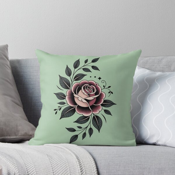 Item preview, Traditional Rose Tattoo Art - Vintage American Traditional Floral Illustration designed and sold by ART BOND.