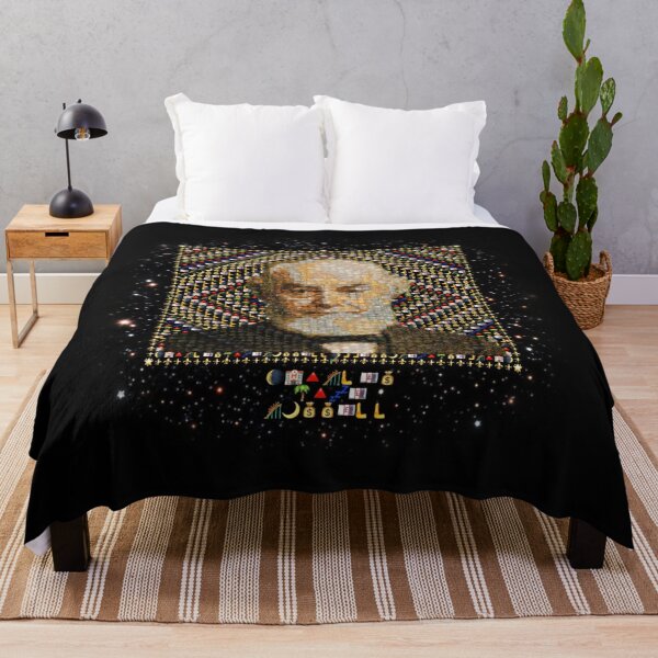 Item preview, Charles Taze Russell Emoji Mosaic Portrait – Cosmic Symbol Collage Art designed and sold by Emoji Emblems.