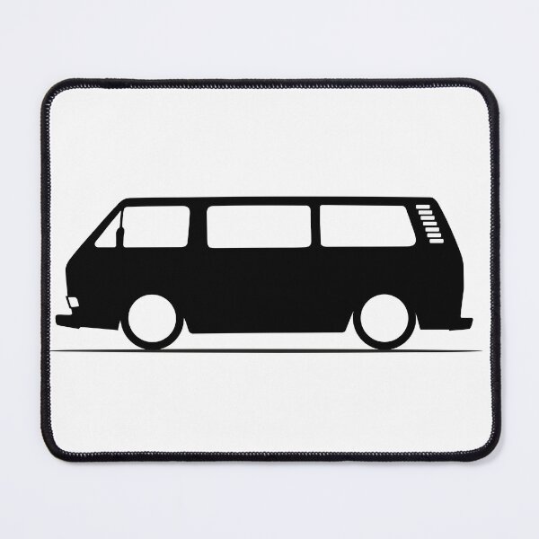 Item preview, T3 Transporter Silhouette – Minimalist Van Design designed and sold by lowboxgarage.