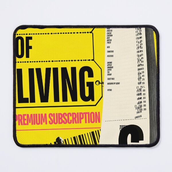 Item preview, Cost Of Living US Inflation Satirical Receipt Art designed and sold by kaia's802studio.