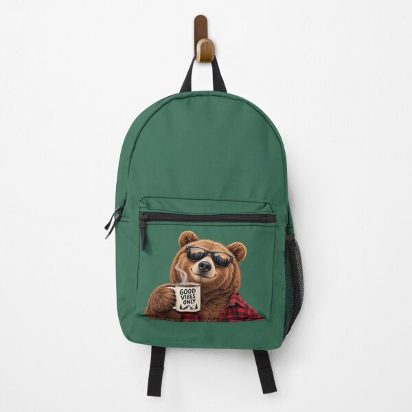 Item preview, Bear Good Vibes – Coffee & Mountain Outdoor Bear designed and sold by Sasas Design.