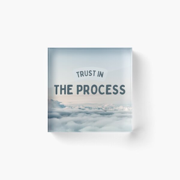Item preview, Trust In The Process | Inspirational Cloud Quotes designed and sold by LensDyn™.