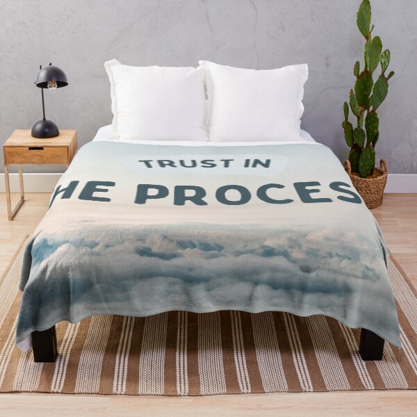 Item preview, Trust In The Process | Inspirational Cloud Quotes designed and sold by LensDyn™.