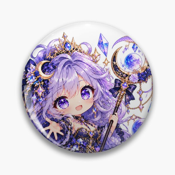 Item preview, Moonlight Crystal Princess – Magical Chibi Celestial Girl designed and sold by Kubbykat.