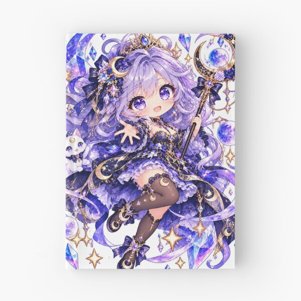Item preview, Moonlight Crystal Princess – Magical Chibi Celestial Girl designed and sold by Kubbykat.