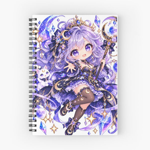 Item preview, Moonlight Crystal Princess – Magical Chibi Celestial Girl designed and sold by Kubbykat.