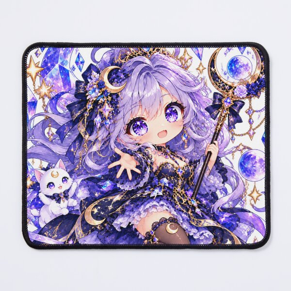 Item preview, Moonlight Crystal Princess – Magical Chibi Celestial Girl designed and sold by Kubbykat.
