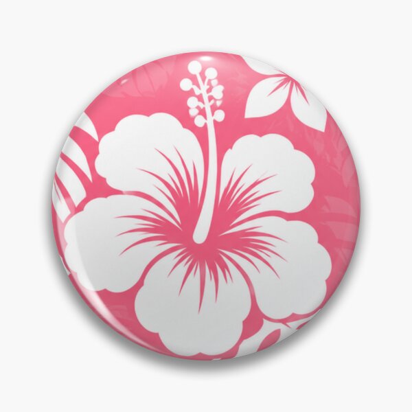 Item preview, Pink Hawaiian Hibiscus – Tropical Island Floral Pattern designed and sold by Plus91BIRD.