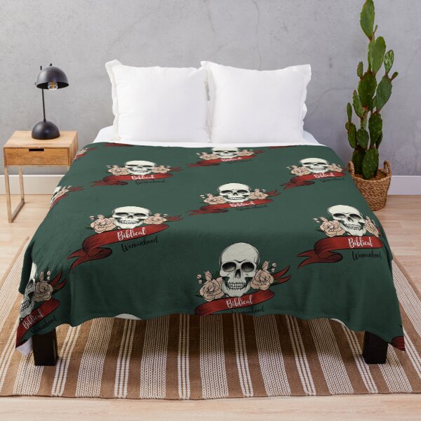 Item preview, Biblical Womanhood with a Skull and Flowers. Gift for Her Relaxed Fit designed and sold by ONTCdesign.