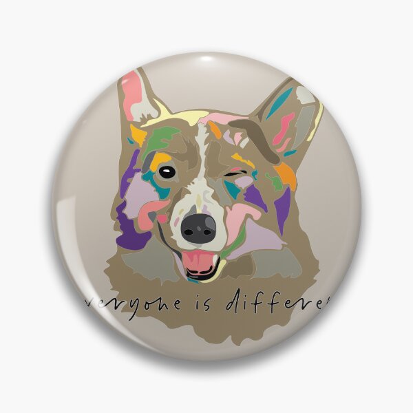 Item preview, everyone is different_wink dog_c1 designed and sold by Mimi Huang.