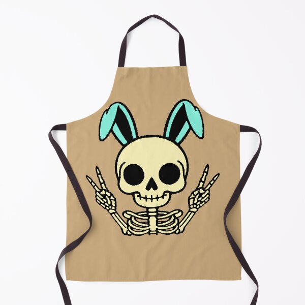 Item preview, Peace Bunny Skeleton - Pastel Goth Spooky Cute designed and sold by AstronautMerch.