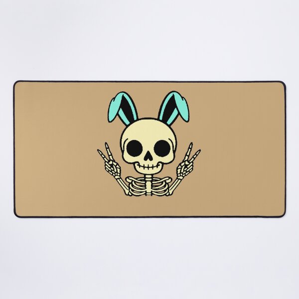 Item preview, Peace Bunny Skeleton - Pastel Goth Spooky Cute designed and sold by AstronautMerch.