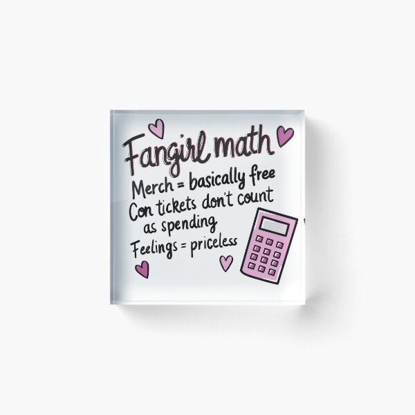 Aperçu de l'œuvre Mathématiques de fangirl créée et vendue par TineHunterArt.