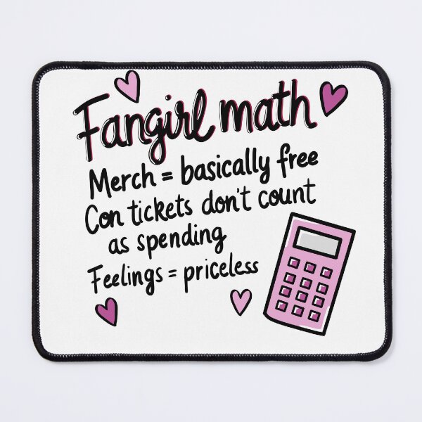 Artikelvorschau, Fangirl Math entworfen und verkauft von TineHunterArt.