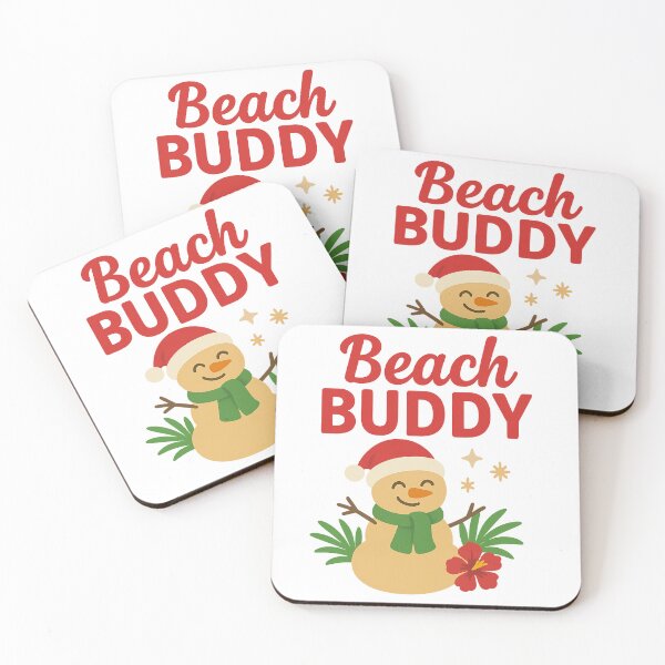 Item preview, Beach Buddy Sand Snowman Tropical Christmas designed and sold by TrinovaCreates.
