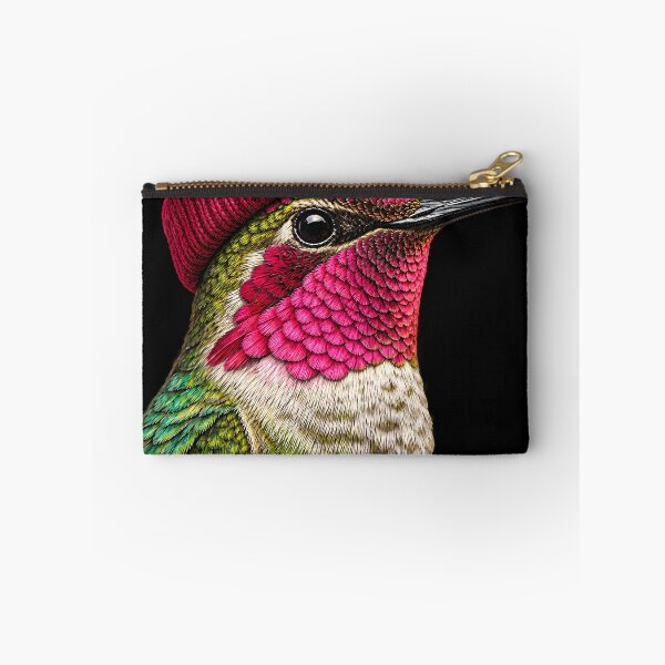 Item preview, Anna's Hummingbird Wearing Beanie Retro Birding Birder designed and sold by DianneShelton.