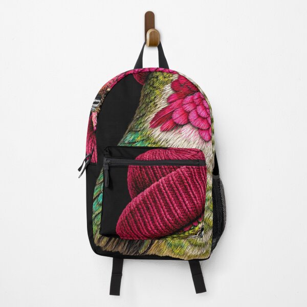 Item preview, Anna's Hummingbird Wearing Beanie Retro Birding Birder designed and sold by DianneShelton.