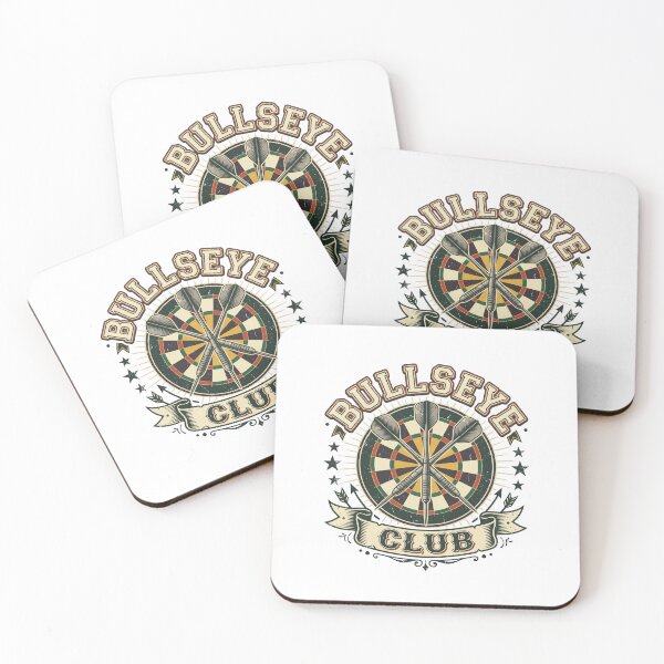 Item preview, Diseño deportivo de dardos vintage del Bullseye Club designed and sold by Mellow Doodle Co..