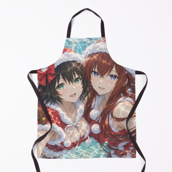 Artikelvorschau, Makise Kurisu und Shiina Mayuri – Weihnachten unter den azurblauen Reflexen entworfen und verkauft von Pixel Sakura Gallery.