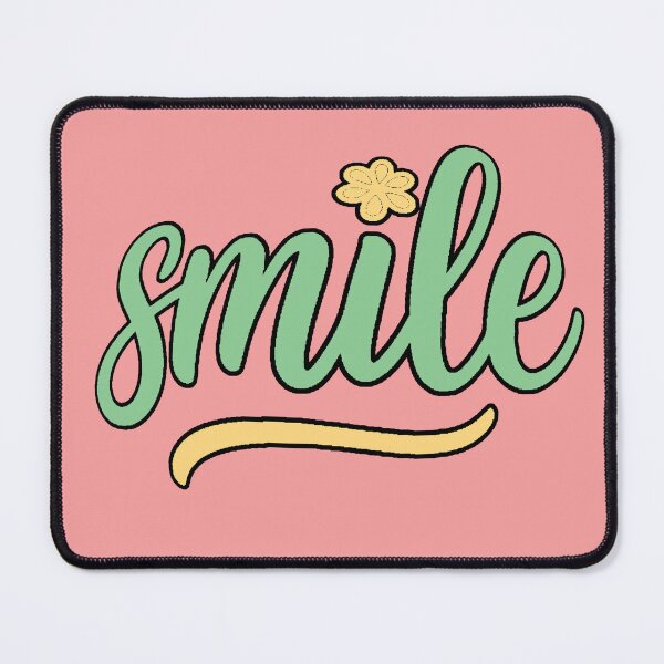 Item preview, Smile - Positive Motivational Phrase with Aesthetic Flower designed and sold by AstronautMerch.