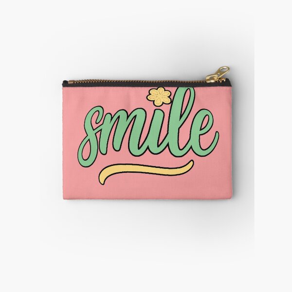 Item preview, Smile - Positive Motivational Phrase with Aesthetic Flower designed and sold by AstronautMerch.