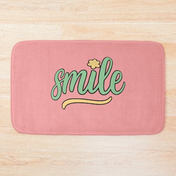 Item preview, Smile - Positive Motivational Phrase with Aesthetic Flower designed and sold by AstronautMerch.