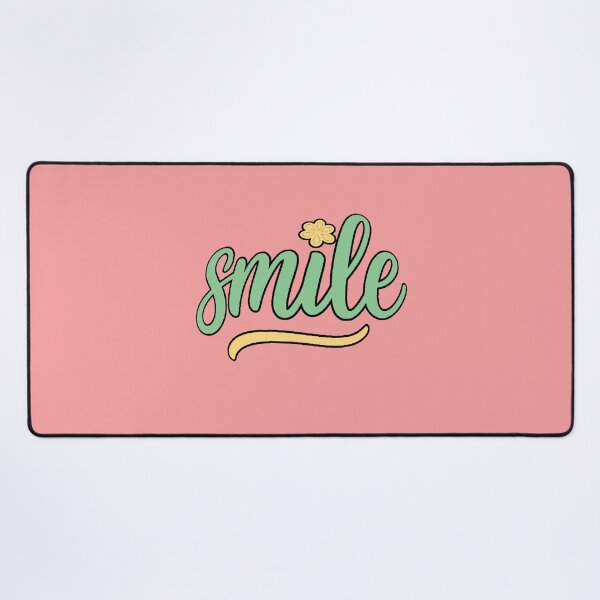 Item preview, Smile - Positive Motivational Phrase with Aesthetic Flower designed and sold by AstronautMerch.