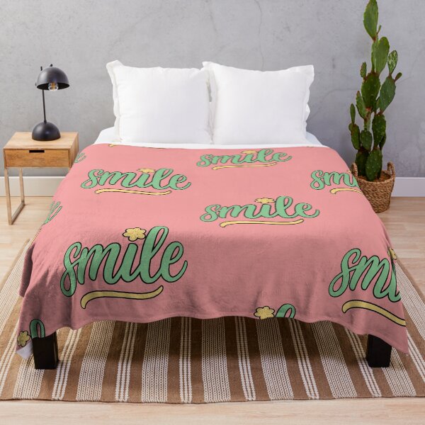 Item preview, Smile - Positive Motivational Phrase with Aesthetic Flower designed and sold by AstronautMerch.