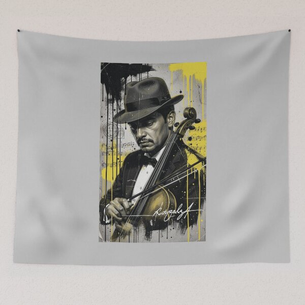 Item preview, Violinist. Cellist. Retro style. designed and sold by MagelliShop.